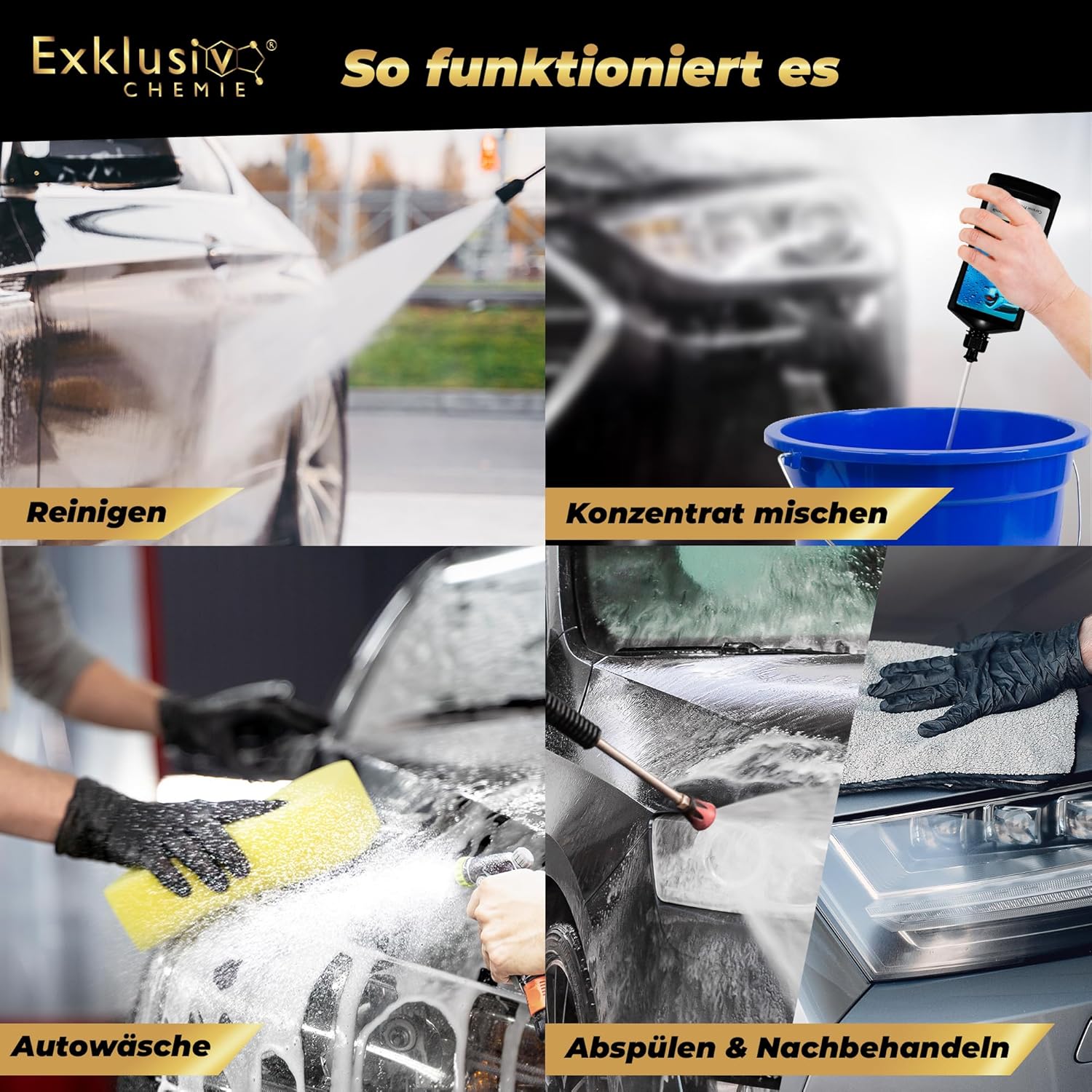 Car Shampoo with Ceramic Protection Effect