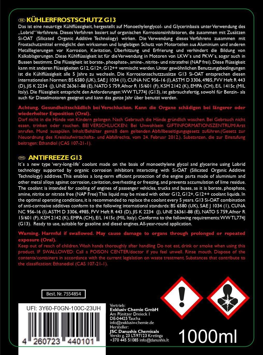 Radiator antifreeze G13 | 1 liter