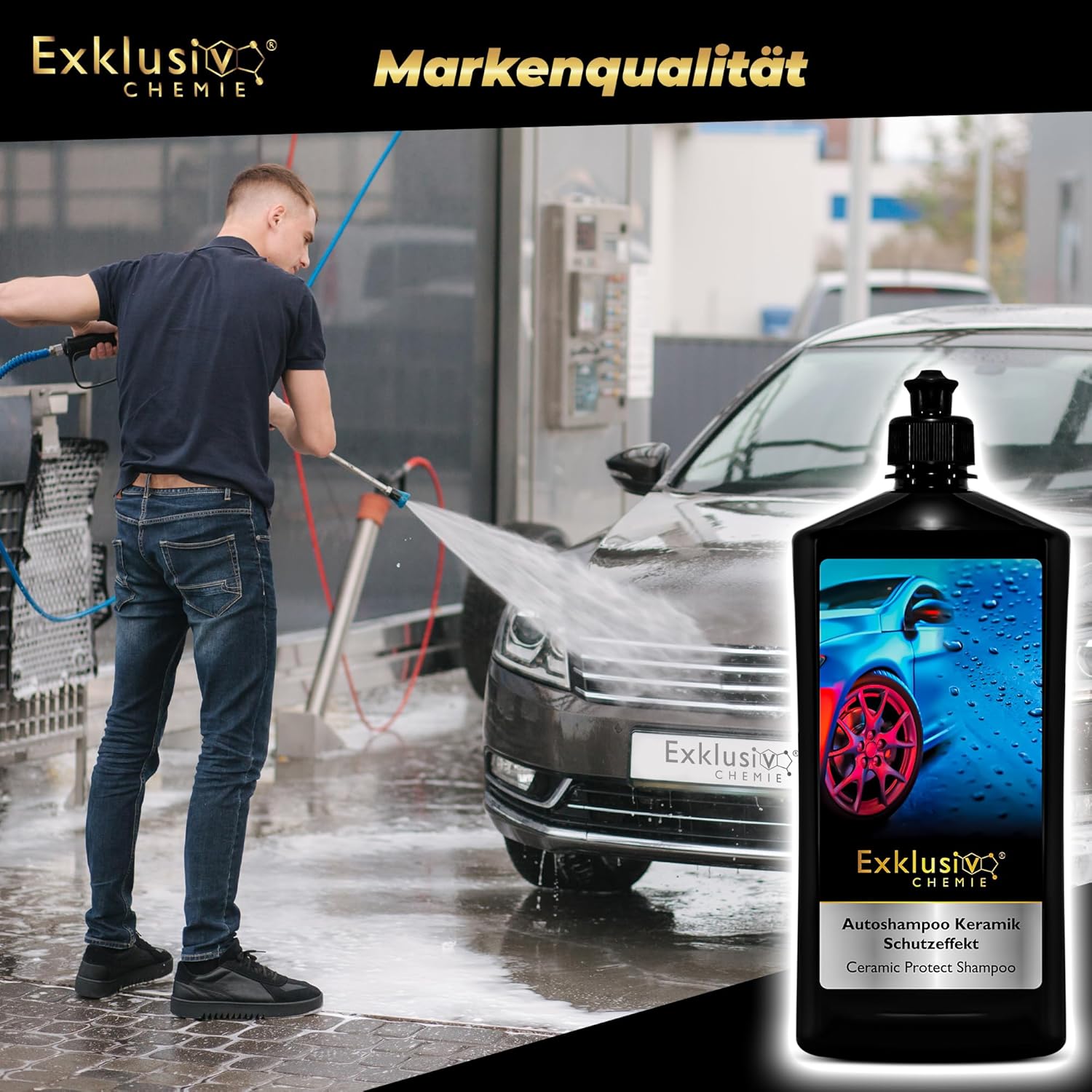 Car Shampoo with Ceramic Protection Effect
