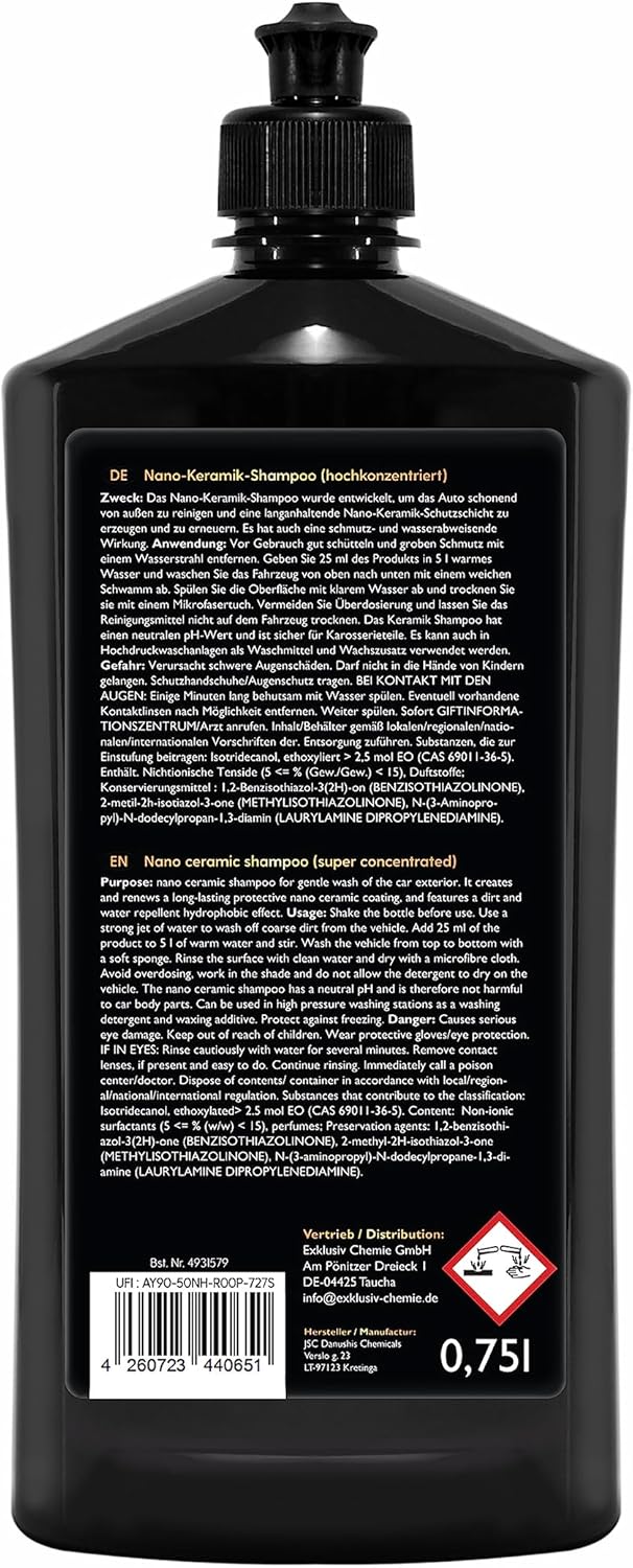 Car Shampoo with Ceramic Protection Effect