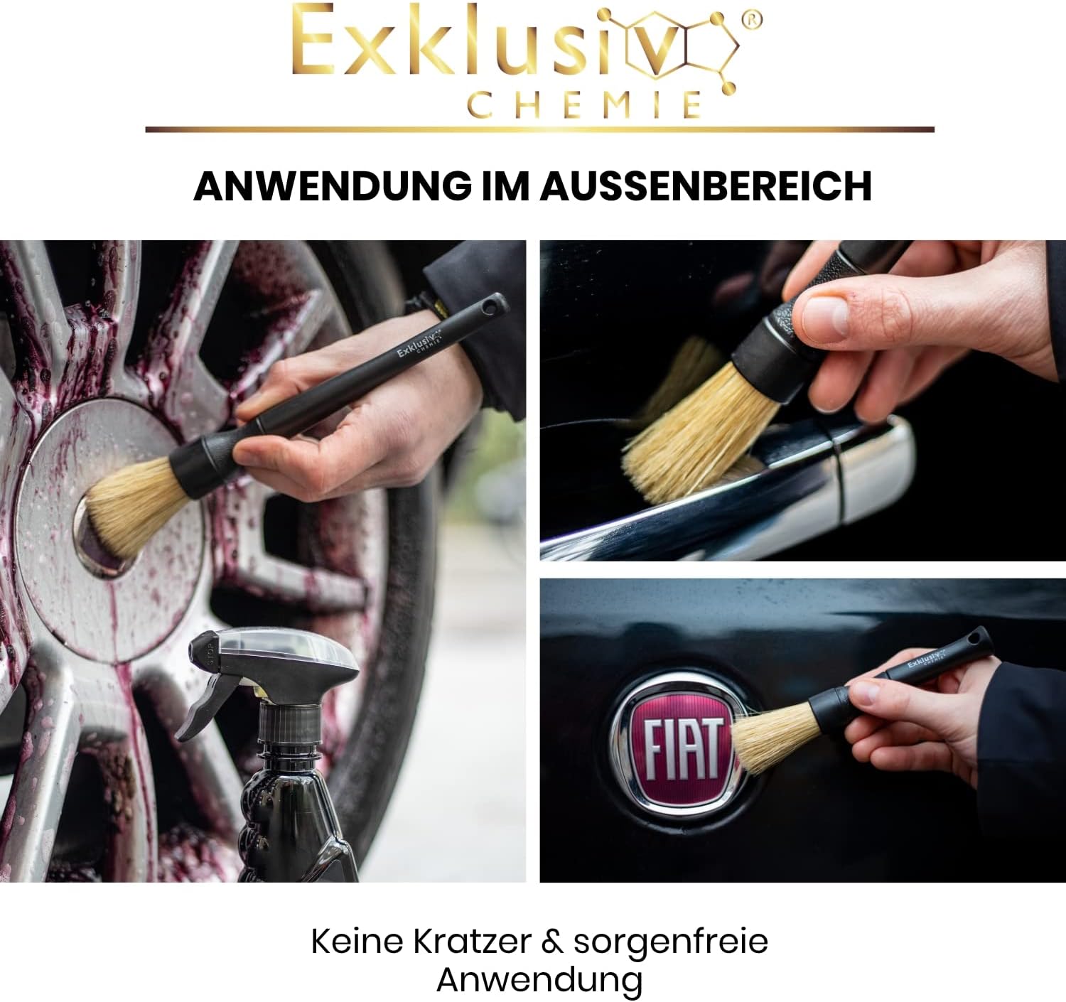 Detailing Brush Set Natural Bristles