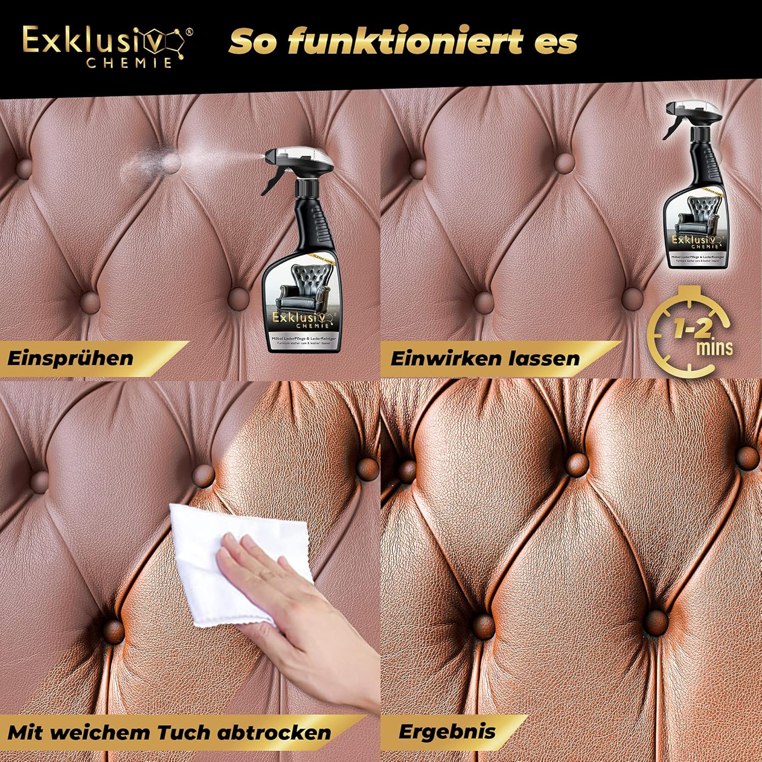 Genuine Leather Care & Leather Cleaner for Furniture